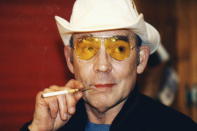 <p>On August 20, 2005, the celebrated novelist was cremated rather than buried. His ashes were blasted through a cannon on top of his Colorado farm. Longtime friend (and on-screen imitator), Johnny Depp funded the funeral and told the <em>Associated Press,</em> “All I’m doing is trying to make sure his last wish comes true. I just want to send my pal out the way he wants to go out.” Other attendees at the funeral included Bill Murray, Benicio del Toro, Jack Nicholson and Sean Penn. </p>