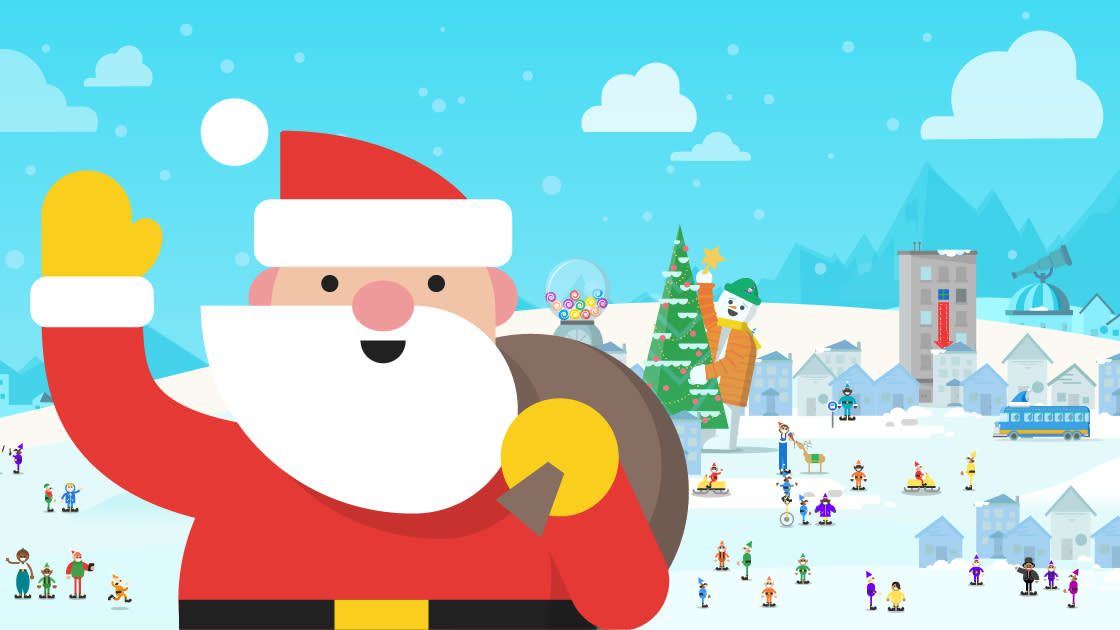  Santa Tracker hero image. 