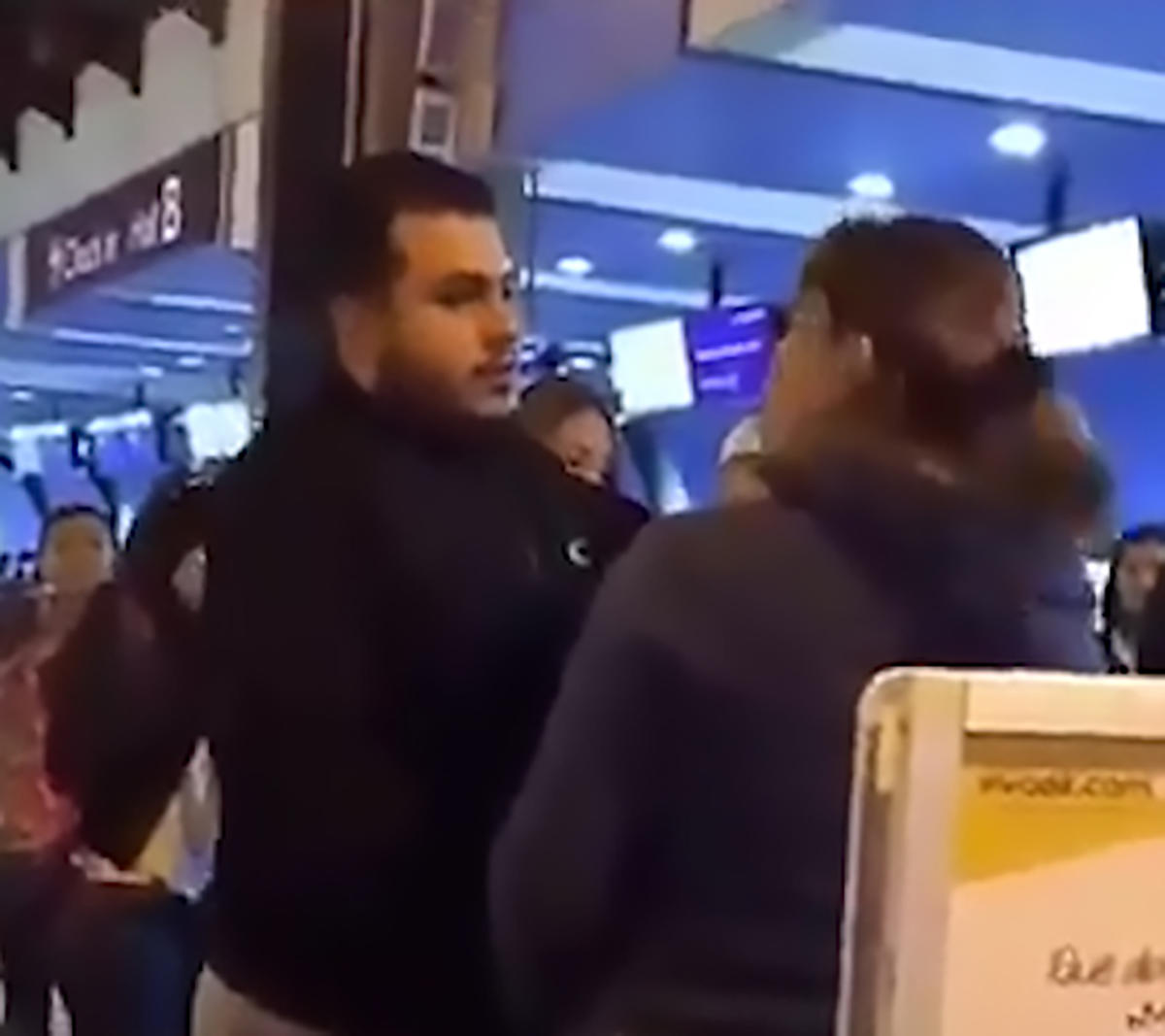 Wife Confronts Husband And Mistress At Airport