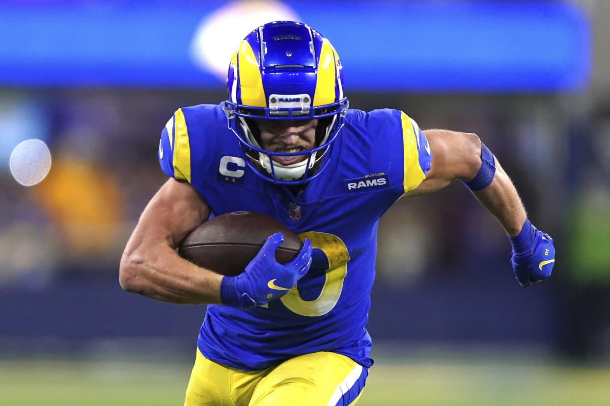 Los Angeles Rams wide receiver Cooper Kupp (10) is a fantasy football star