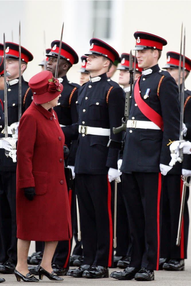 Queen Elizabeth and Prince William at his 2006 graduation