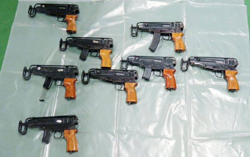 Merseyside Police said Czech-manufactured Skorpion machine pistols had been used by criminals in the UK over the past two years - National Crime Agency