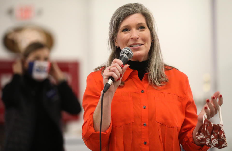 The reelection of Republican Sen. Joni Ernst reflects President Donald Trump's enduring popularity in Iowa. (Photo: Mario Tama/Getty Images)