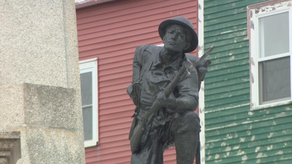 The statue of a Royal Newfoundland Regiment soldier at the National War Memorial in St. John's has been restored to its original elegance. 