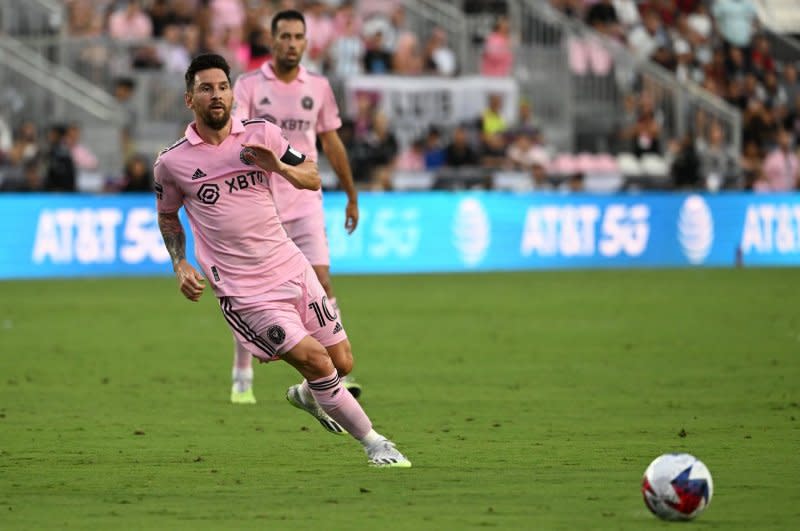 Lionel Messi has helped Inter Miami win eight-consecutive games since joining the team, including victories over the Nos. 1, 3, 4, 6 and 7 teams in the Eastern Conference of MLS. File Photo by Larry Marano/UPI