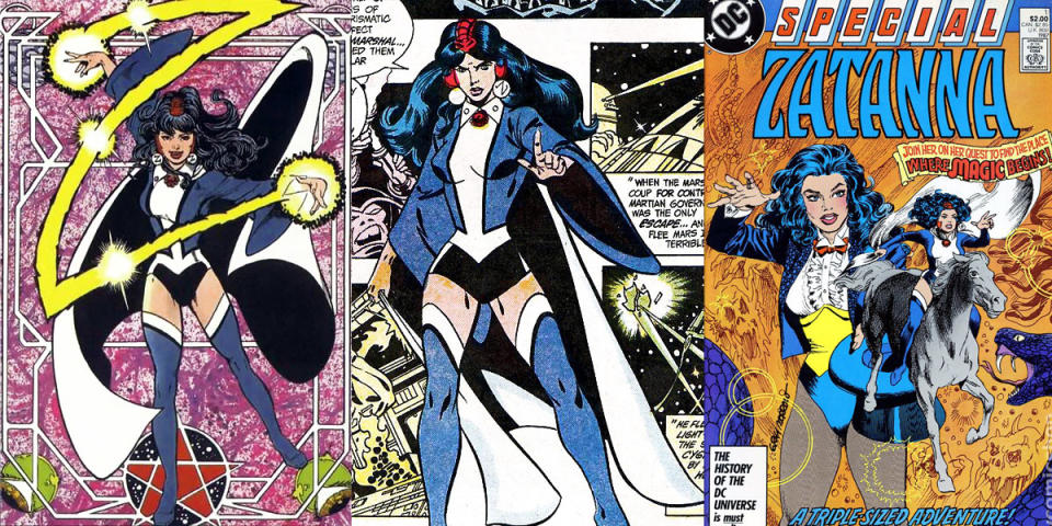 Legendary artist George Perez designs an all new costume for Zatanna in the '80s.