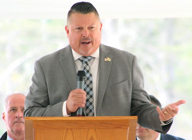 William Sproule, executive secretary-treasurer of EASRCC, speaks during a ribbon-cutting ceremony for the union's new offshore wind training facility in Hammonton, New Jersey. (Photo: Eastern Atlantic States Regional Council of Carpenters)