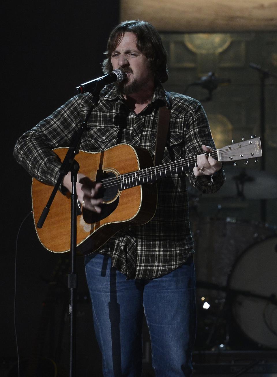 Sturgill Simpson performs during the Americana Music Honors and Awards show Wednesday, Sept. 17, 2014, in Nashville, Tenn. (AP Photo/Mark Zaleski)