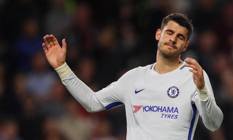 Álvaro Morata has not been a shining light at Chelsea this season.