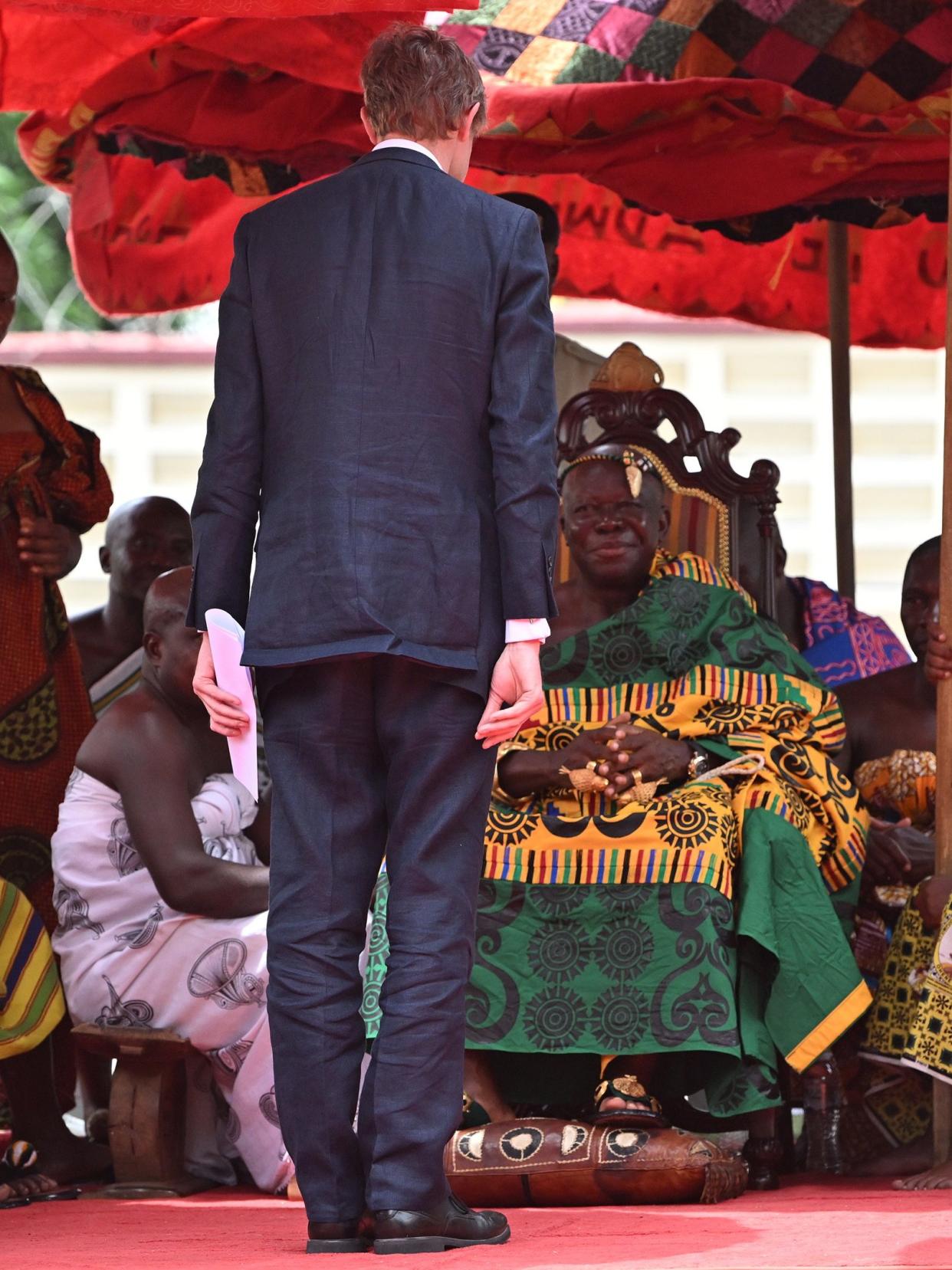 Tristram Hunt from The V&A attended the opening of the exhibition in Kumasi