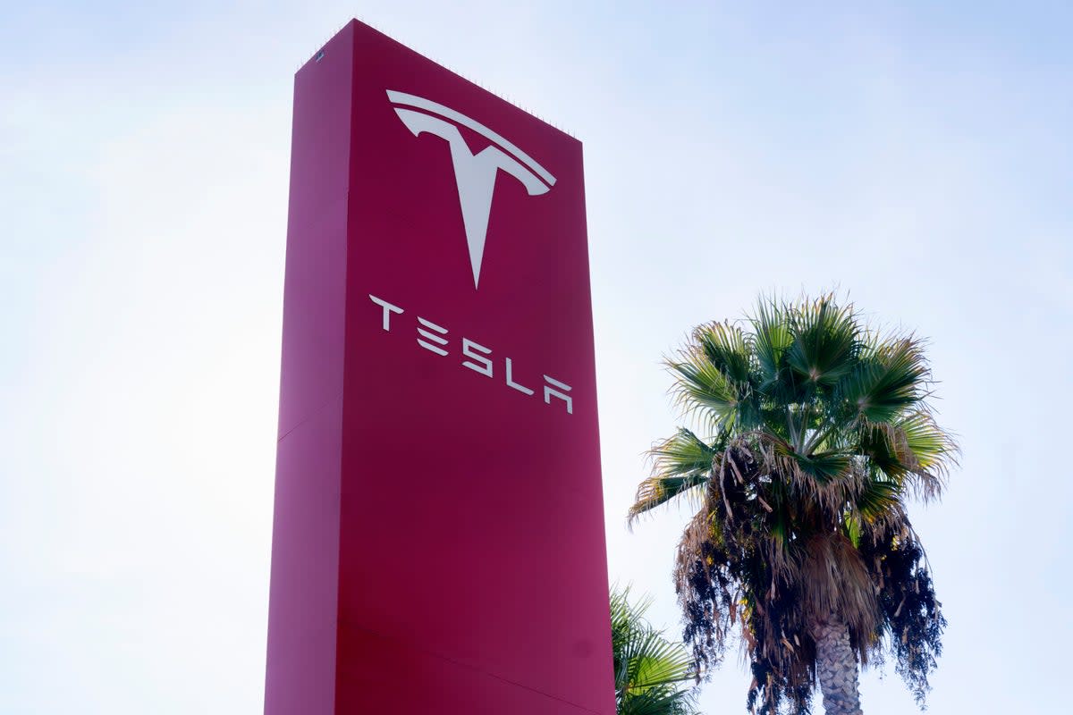 Tesla Motorcyclist Death (AP)