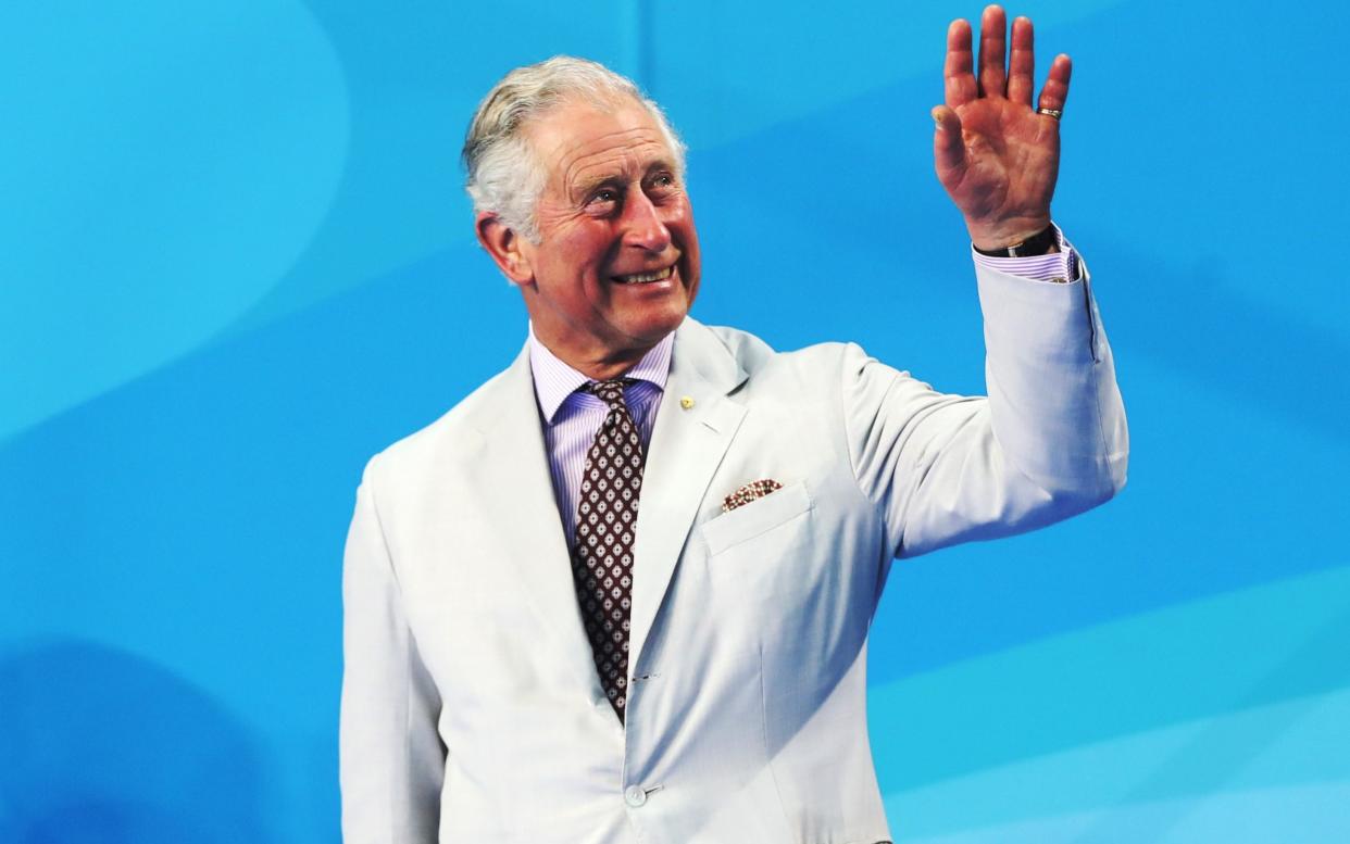 The Prince of Wales is seen during day one of the Gold Coast 2018 Commonwealth Games at Optus Aquatic Centre - Getty Images AsiaPac