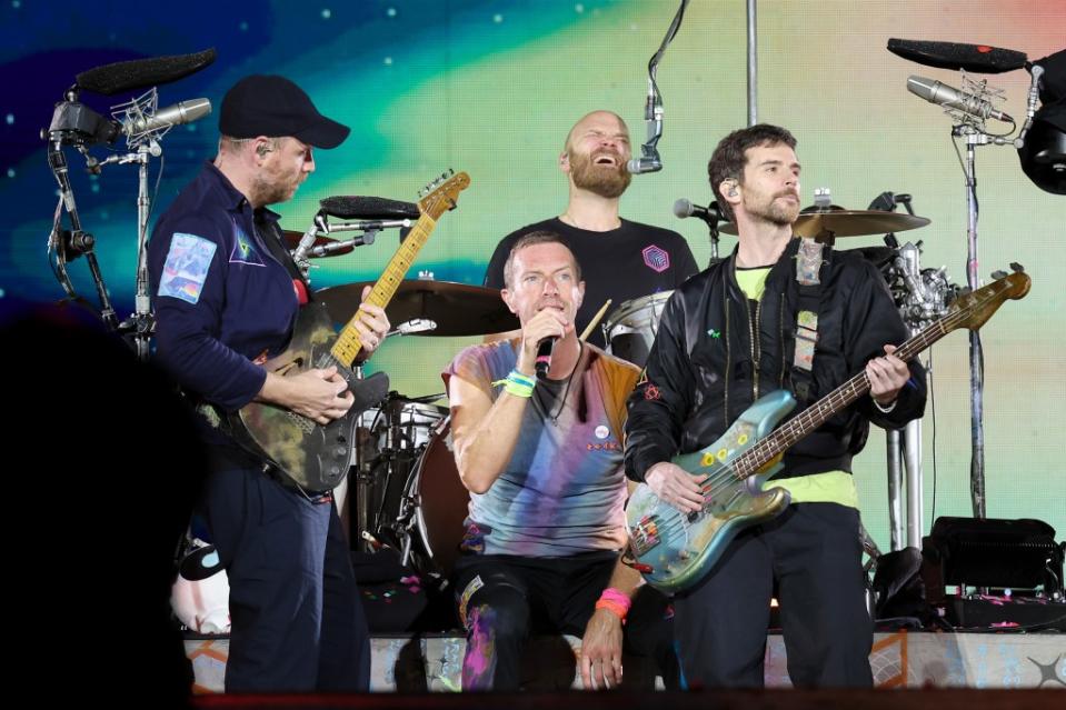 Coldplay performs at Rose Bowl Stadium on Sept. 30, 2023. Getty Images