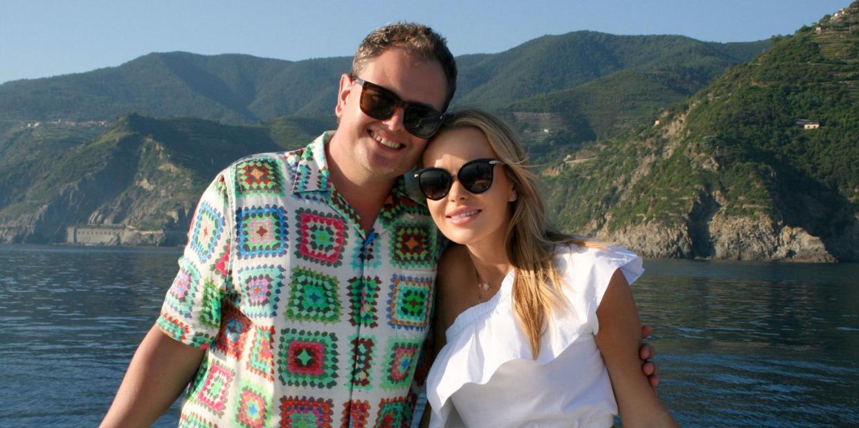 amanda holden and alan carr in italy