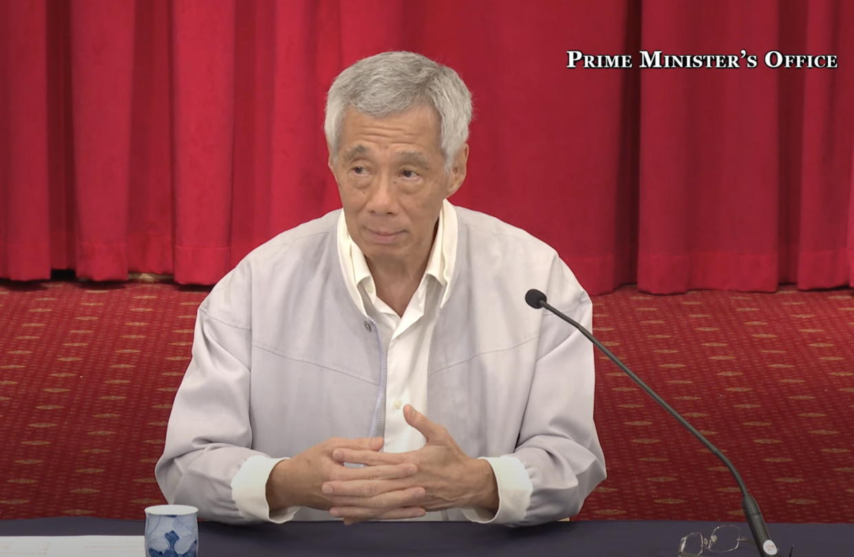 Prime Minister Lee Hsien Loong addresses the nation amidst the notable resignations of Speaker of Parliament Tan Chuan-Jin and MP Cheng Li Hui, providing insights at a press conference on 17 July. (PHOTO: Screengrab/PMO YouTube)