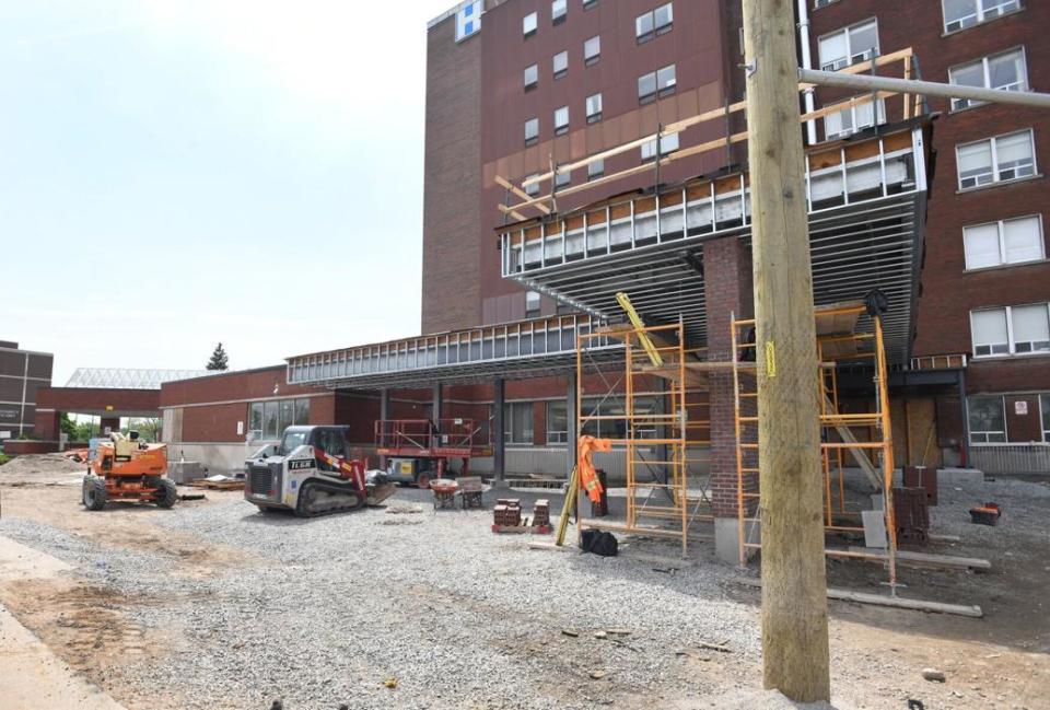 The $32-million emergency department renovation at Brantford General Hospital is expected to be complete in 2027. 