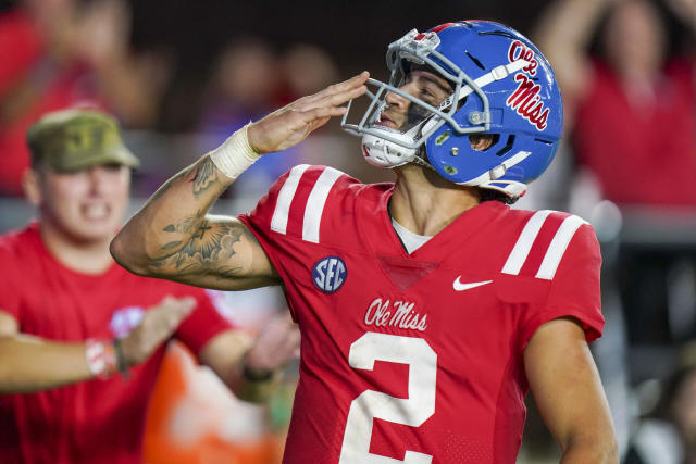 Ole Miss quarterback Matt Corral drafted by the Panthers