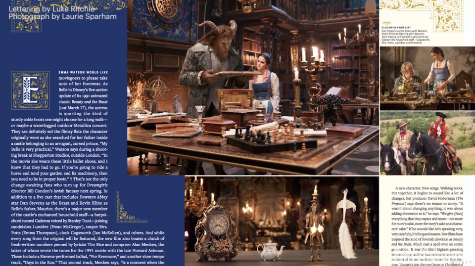 Live action Beauty and the Beast: EW shares host of magical new images