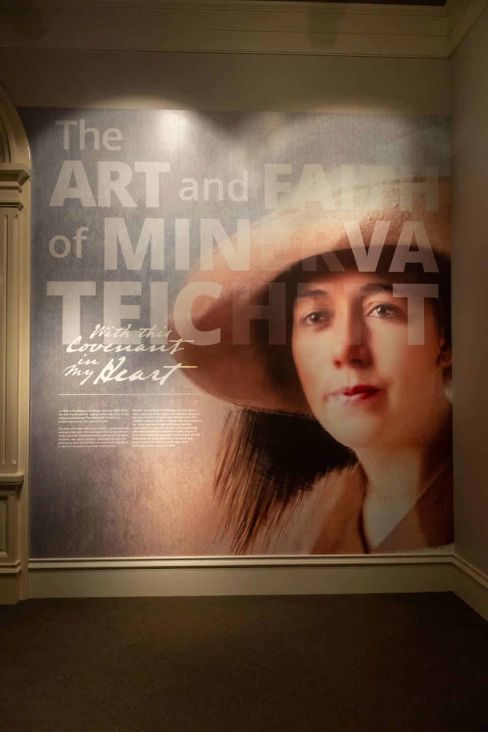 Pictured is the exhibition poster of “With This Covenant in My Heart: The Art and Faith of Minerva Teichert,” which is showcasing 45 of Teichert’s paintings at the Church History Museum of The Church of Jesus Christ of Latter-day Saints from July 6, 2023, to Aug. 3, 2024. | The Church of Jesus Christ of Latter-day Saints