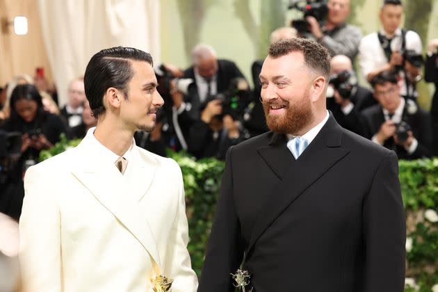 Christian Cowan and Sam Smith at the 2024 Met Gala