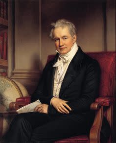 <span class="caption">Alexander von Humboldt, 1843.</span>