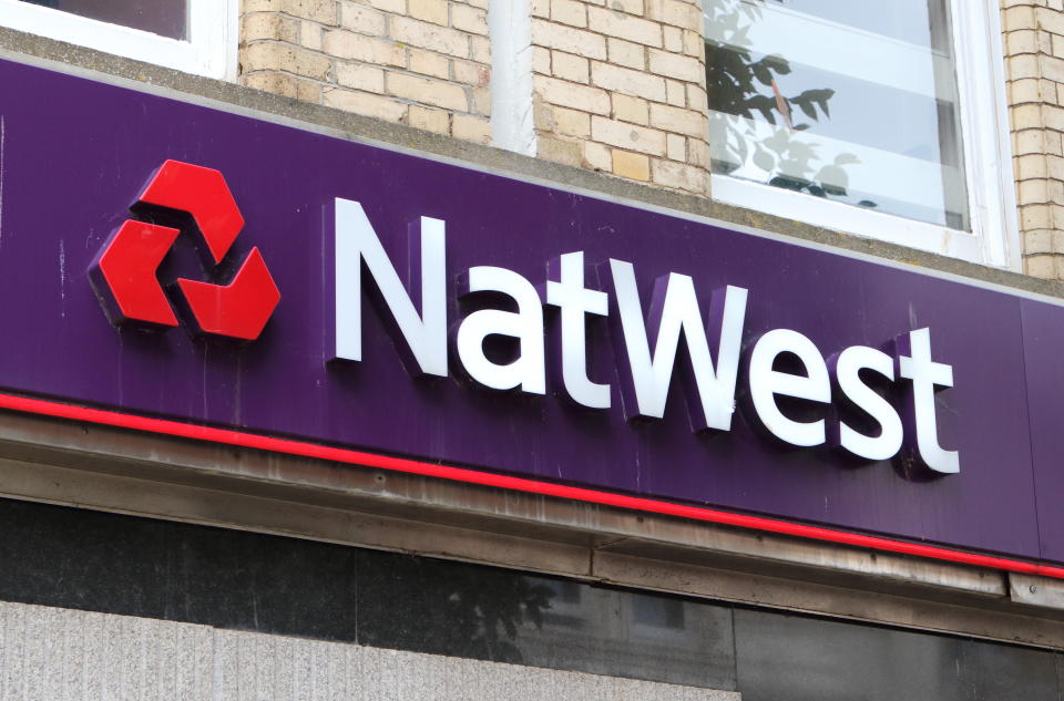 PAIGNTON, DEVON, UNITED KINGDOM - 2019/08/10: Natwest bank seen on the high street in Devon. (Photo by Keith Mayhew/SOPA Images/LightRocket via Getty Images)