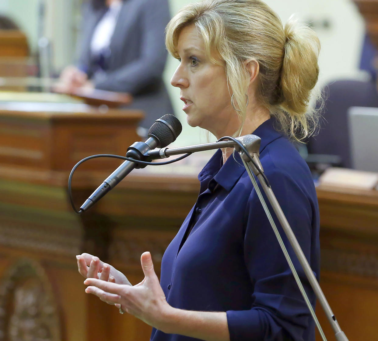 California Assemblywoman Christy Smith (D) received the most votes in Tuesday's primary for the CA-25 seat vacated by former Rep. Katie Hill (D). (Photo: ASSOCIATED PRESS)