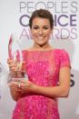 LOS ANGELES, CA - JANUARY 09: Actress Lea Michele, winner of Favorite TV Comedy Actress, poses in the press room at the 39th Annual People's Choice Awards at Nokia Theatre L.A. Live on January 9, 2013 in Los Angeles, California. (Photo by Jason Merritt/Getty Images)