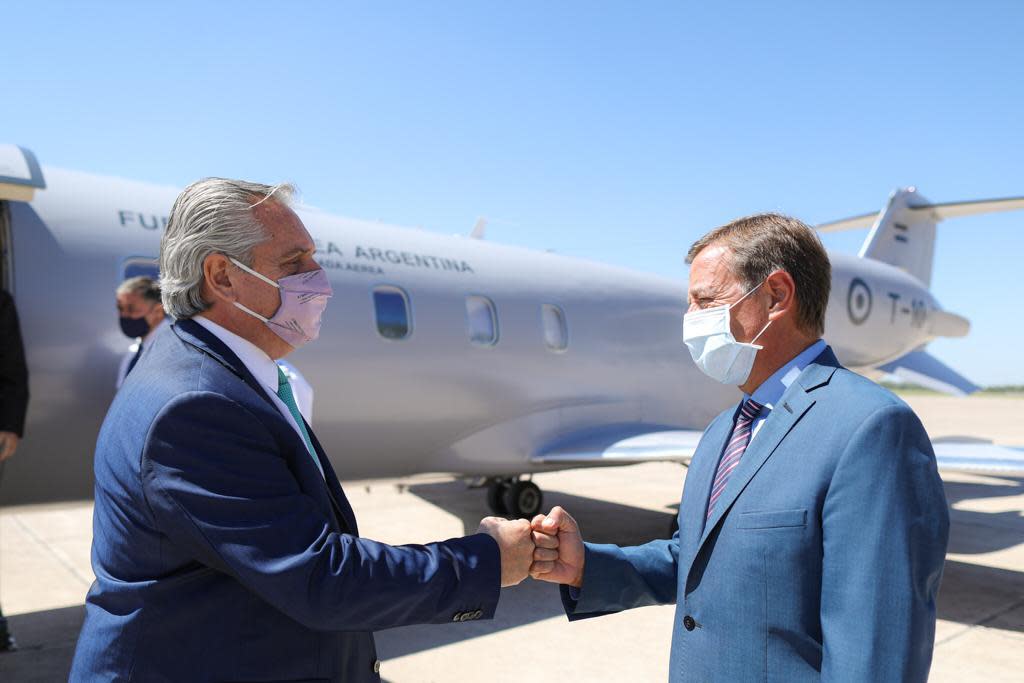 El presidente Alberto Fernandez en Mendoza