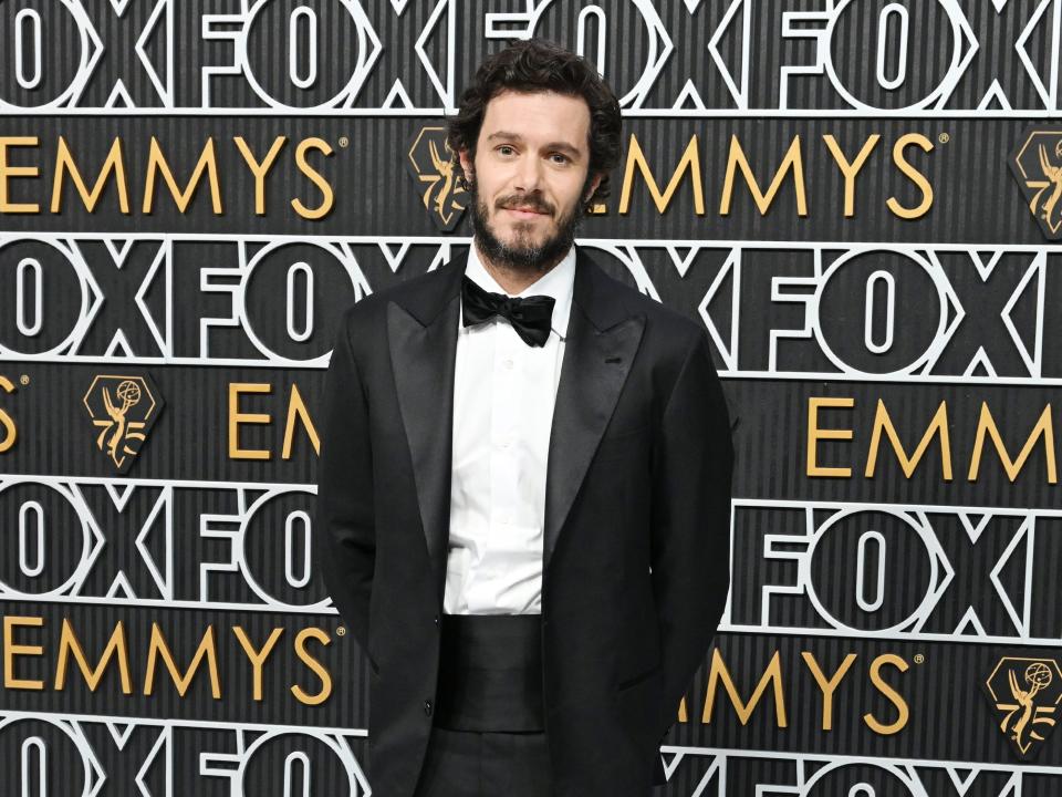 Adam Brody at the 75th Primetime Emmy Awards in Los Angeles on January 15, 2024.