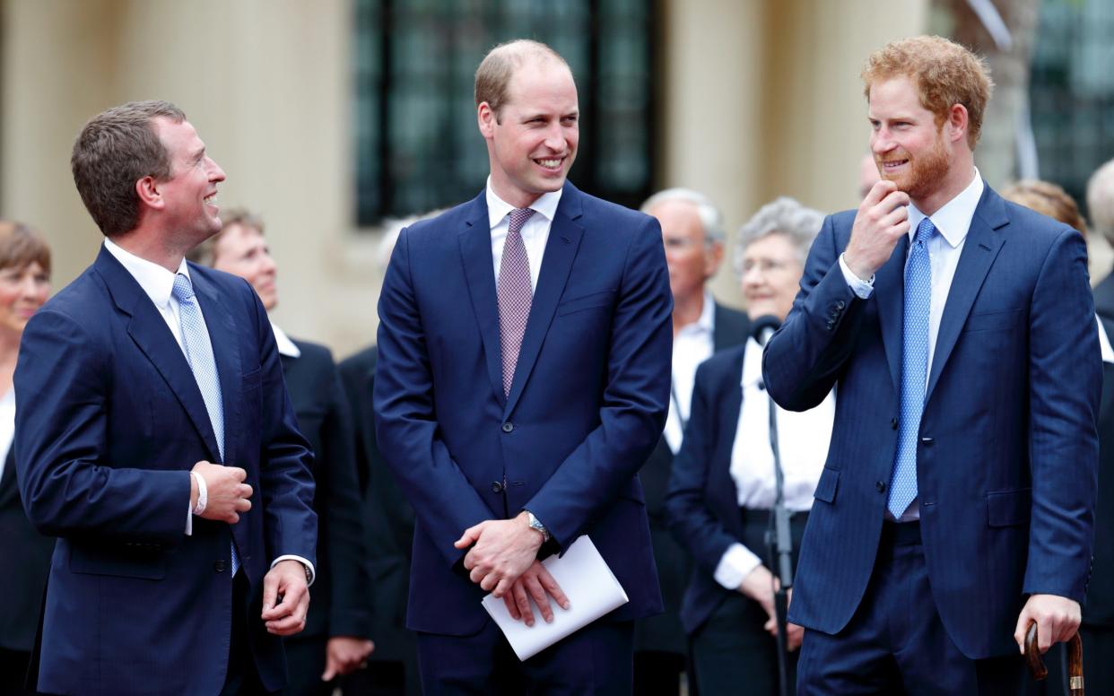 prince william and harry peter philips - Getty 