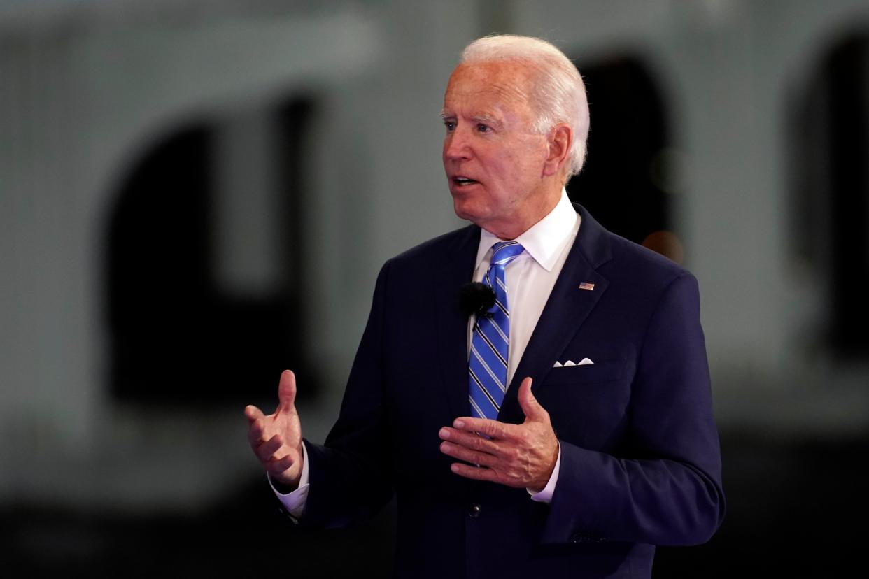 Joe Biden, the Democratic presidential nominee, on Monday  (AP)