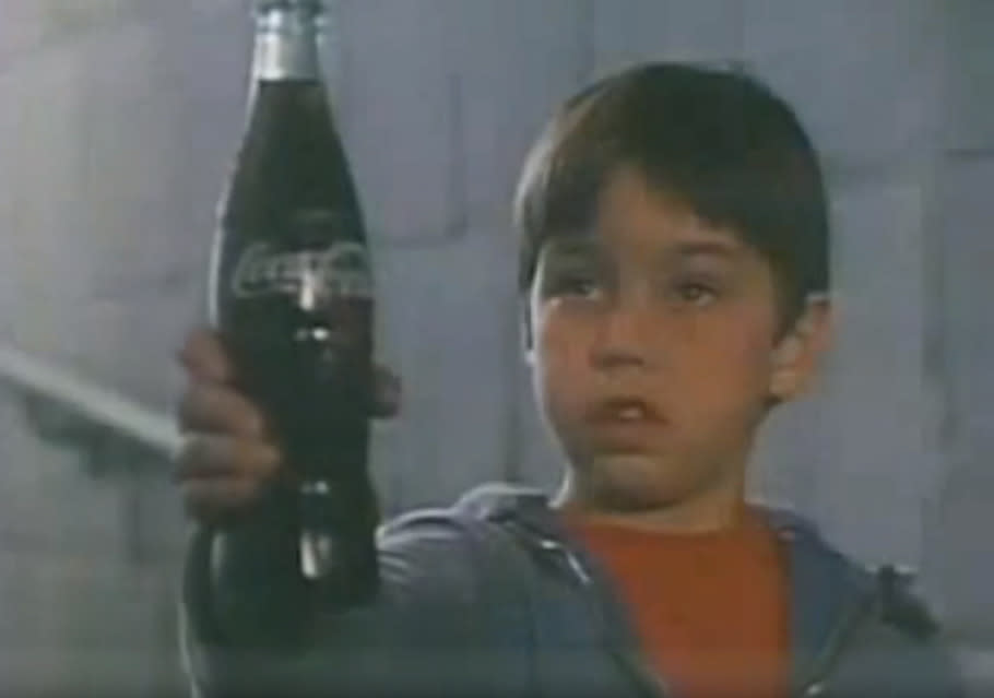 1979: “Hey Kid, Catch!” Coco-Cola ad