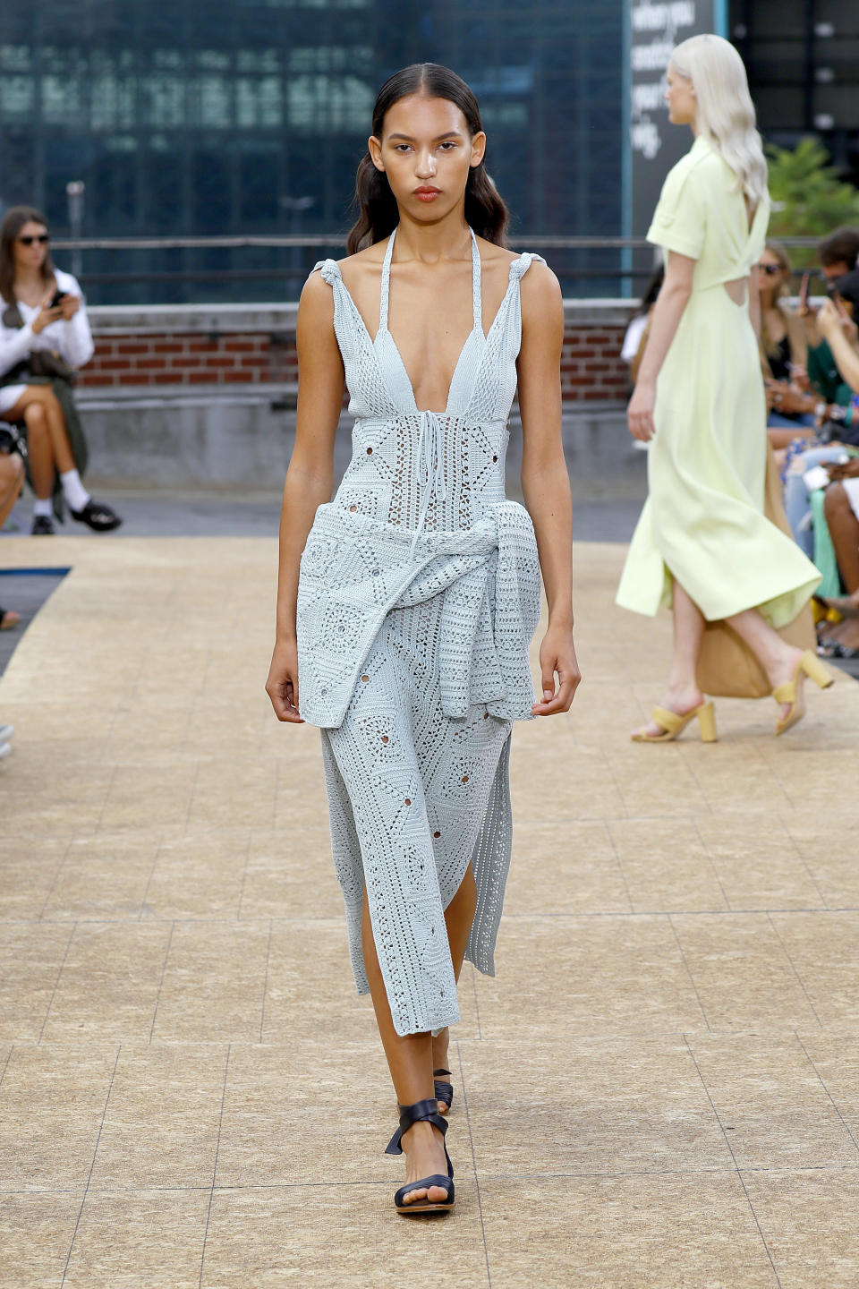 A model walks the runway for Jonathan Simkhai during New York Fashion Week on Sept. 9.&nbsp;