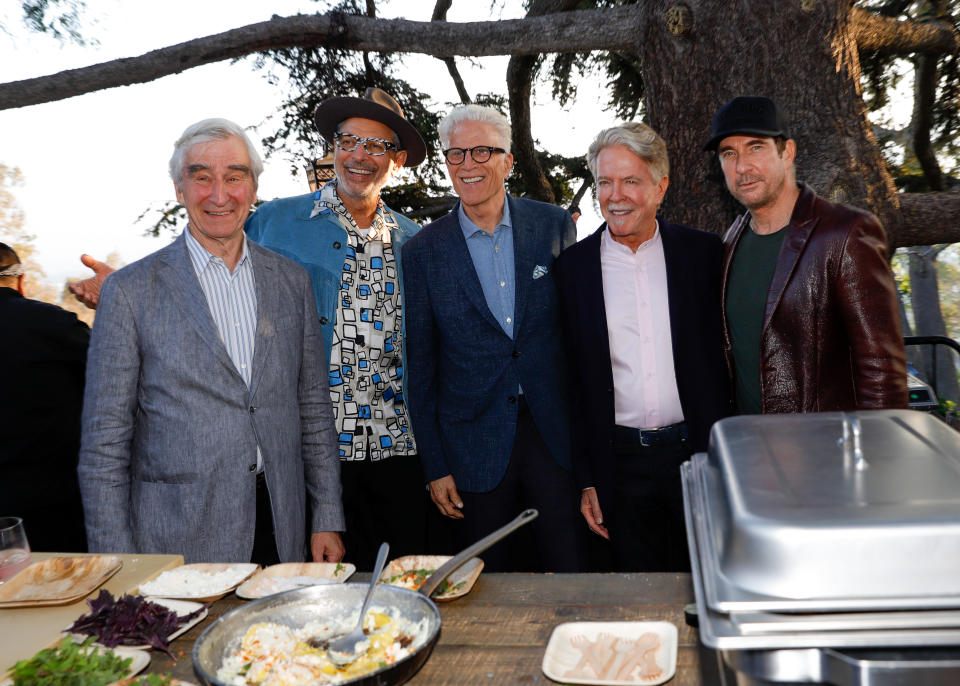 Sam Waterston, Jeff Goldblum, Ted Danson, Keith Addis and Dylan McDermott