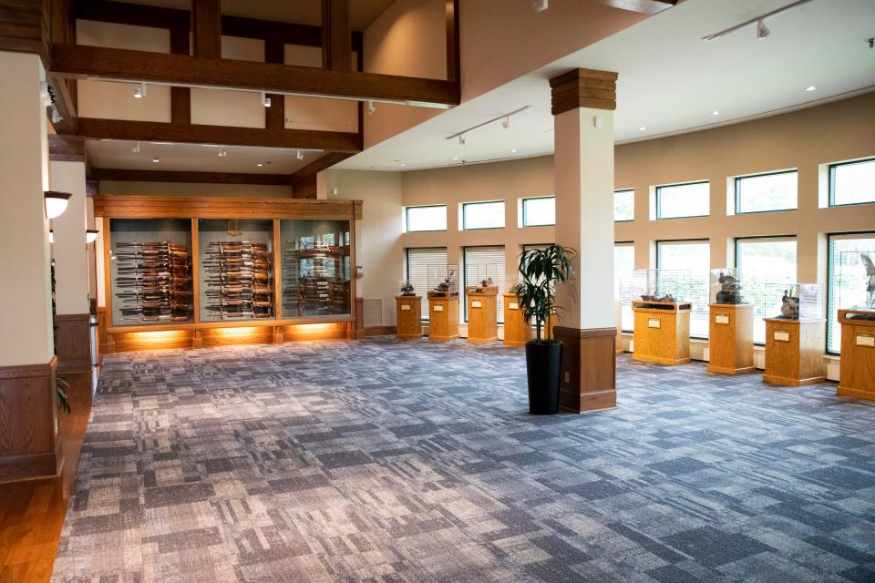 The lobby of the Ducks Unlimited building can be seen in Memphis, Tenn., on Wednesday, April 17, 2024.