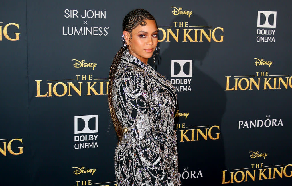 Beyoncé attends the premiere of Disney's "The Lion King" on July 9 at Dolby Theatre in Hollywood, California. (Photo: Jean Baptiste Lacroix/WireImage) 