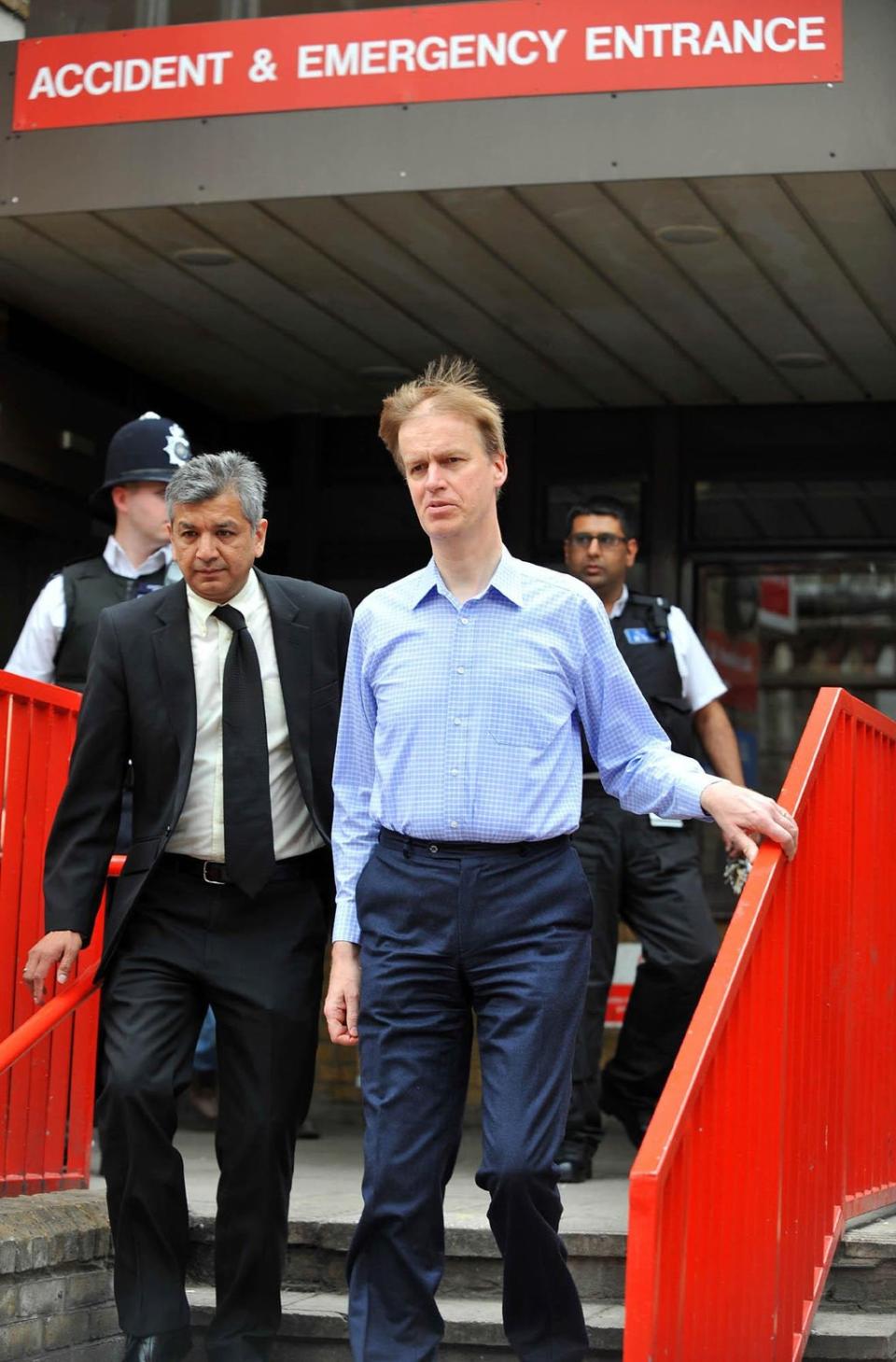 Labour MP Stephen Timms leaving the Royal London Hospital (Clive Gee/PA) (PA Wire)