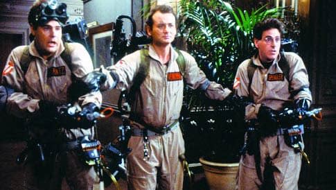 Bill Murray, Dan Akroyd et Rick Moranis, dans 