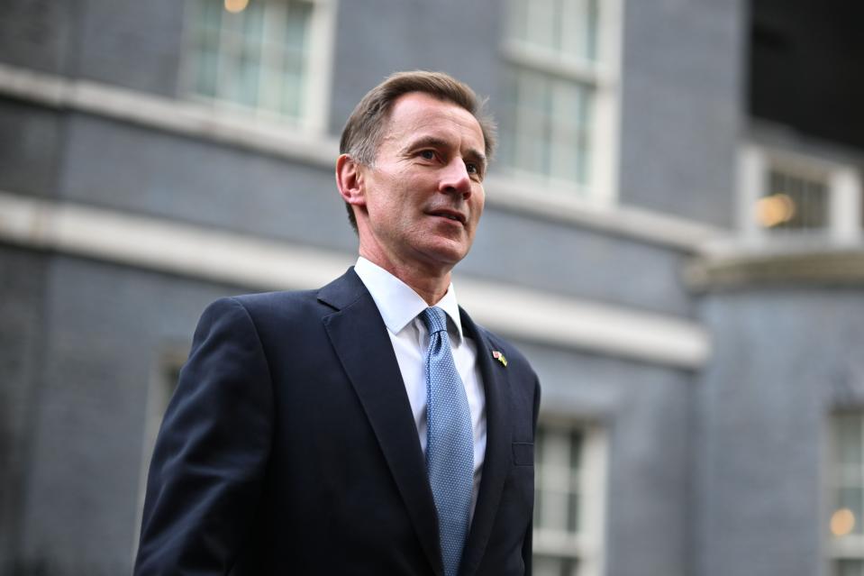 Jeremy Hunt leaving Downing Street (Getty Images)