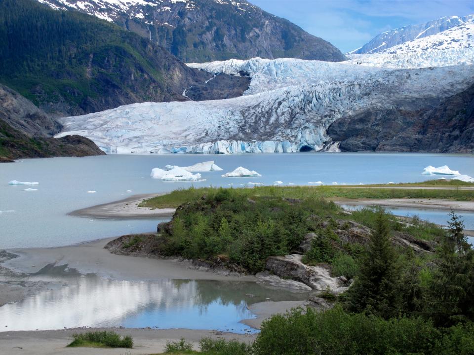 Mendenhall Glacier in Alaska.