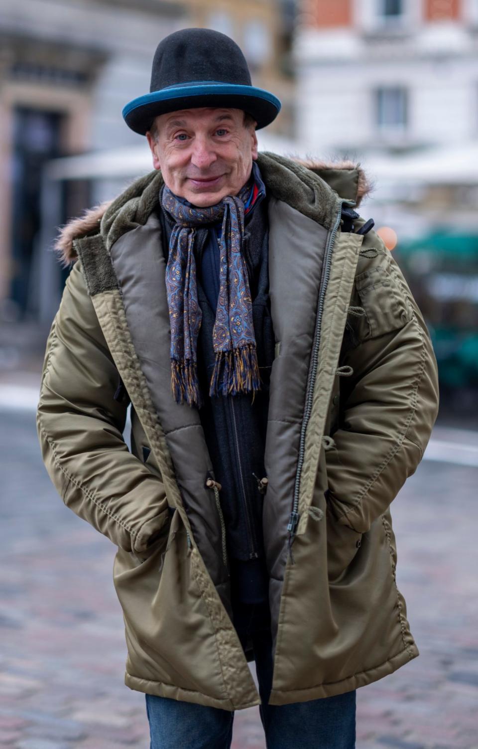 Melvyn Altwarg photographed for The Telegraph in Covent Garden, London