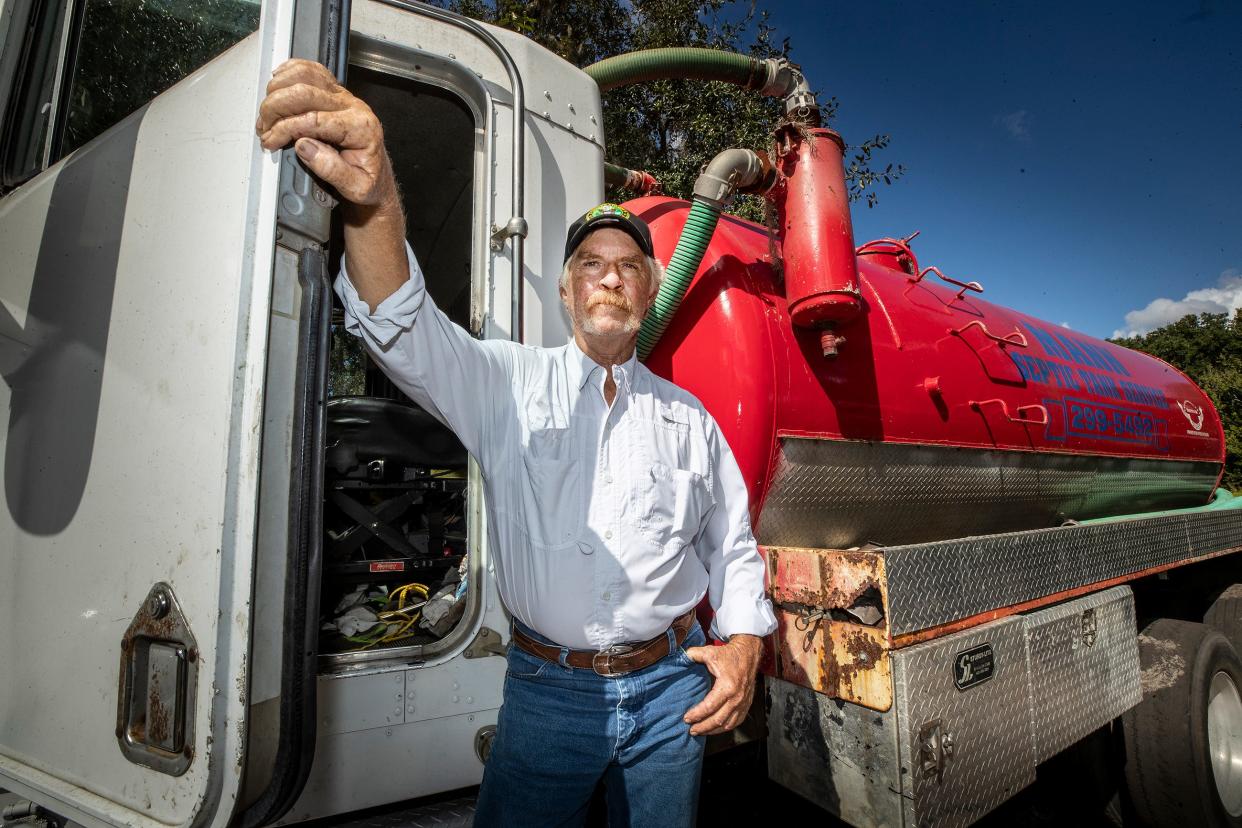 Jeff Mann, owner of Mann Septic, with more than 40 years in the industry, said there's a long-term septic problem that's backing up in Polk County. BS Ranch and Farm has told haulers it will stop accepting septage soon, and many haulers fear they'll go out of business or have to stop serving Polk County.