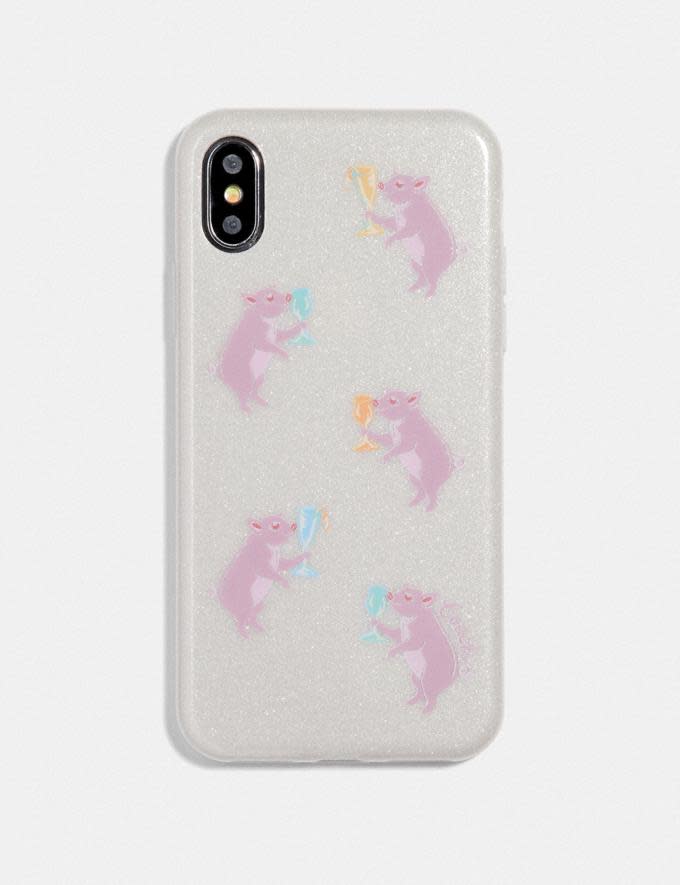 iPhone X/Xs Case With Party Pig Print - Coach Outlet, $14 (originally $45)