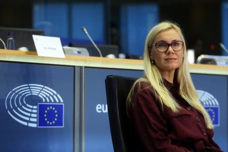 European Energy Commissioner-designate Kadri Simson of Estonia attends her hearing before the European Parliament in Brussels