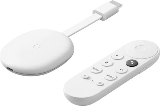 white streaming device