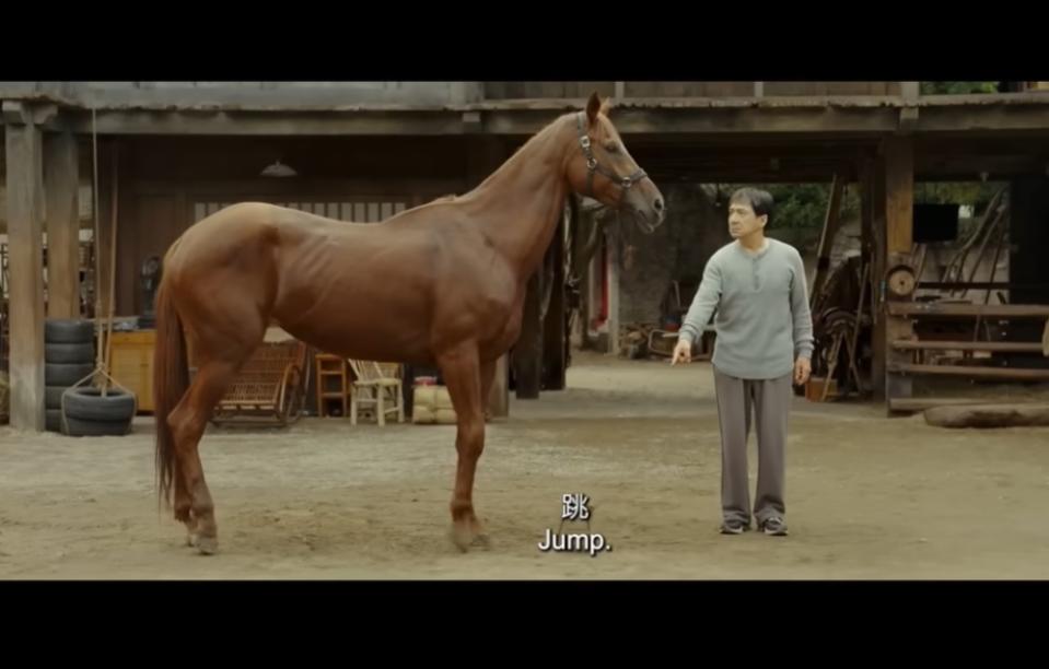 Jackie Chan in a scene from ‘Ride On’. — Screen capture via YouTube/ONE  Media