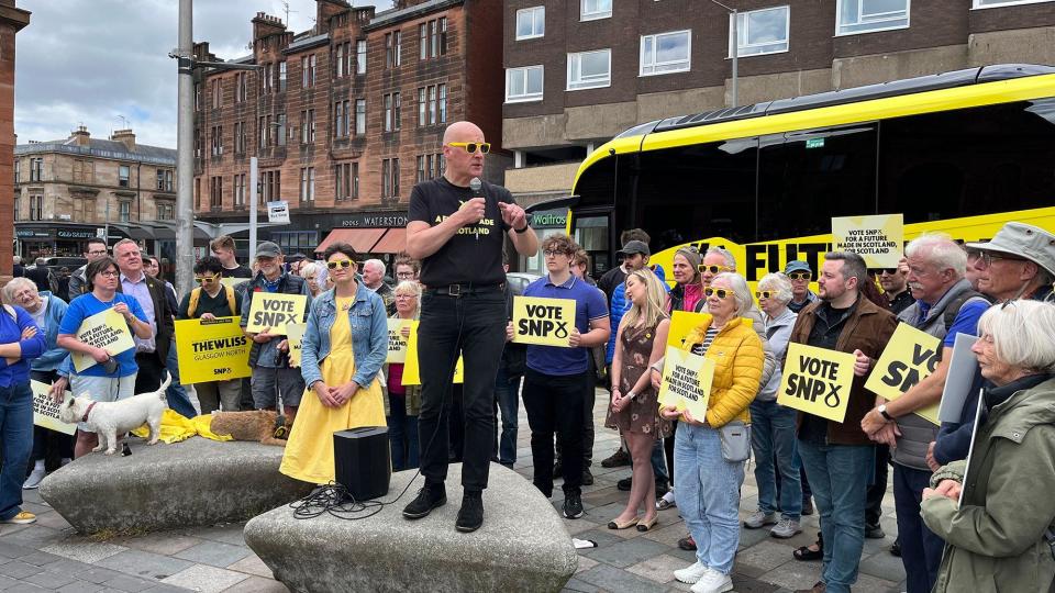 John Swinney campaigning