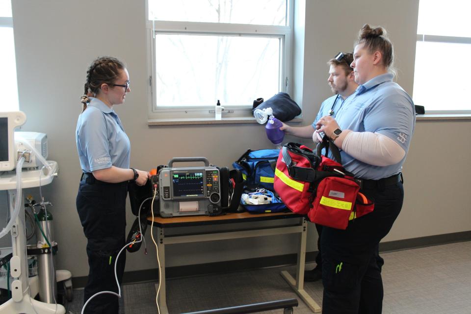 Southeast Technical College students and instructors work Thursday, April 11, 2024 in the new Healthcare Simulation Center.