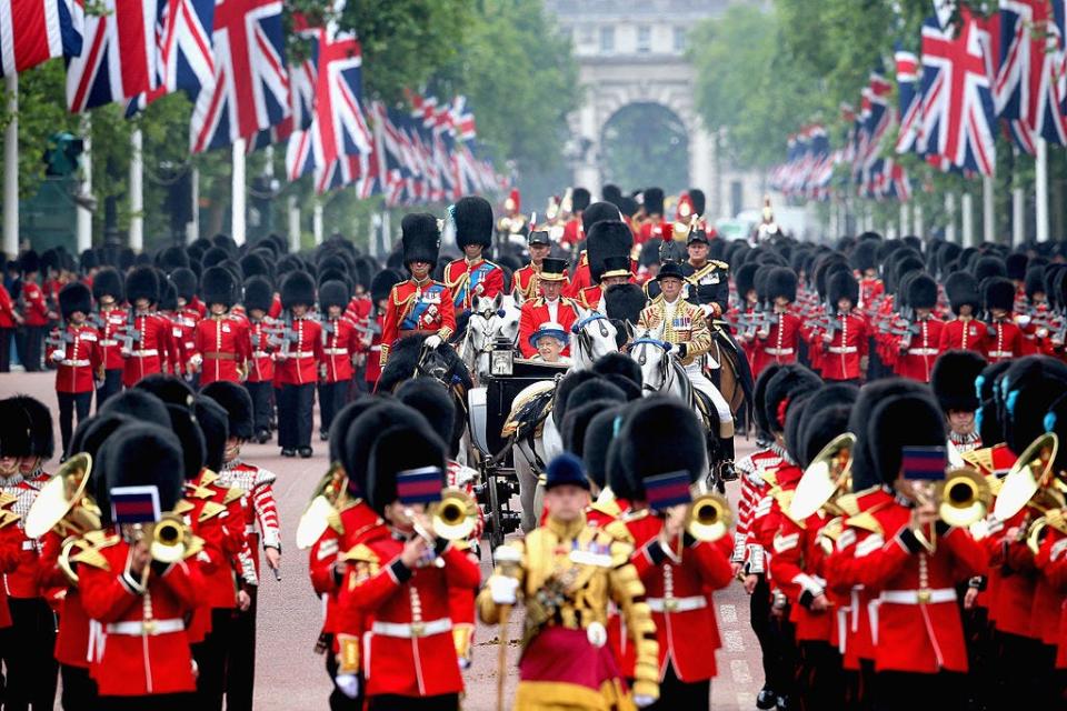 <p>The parade getting started.</p>